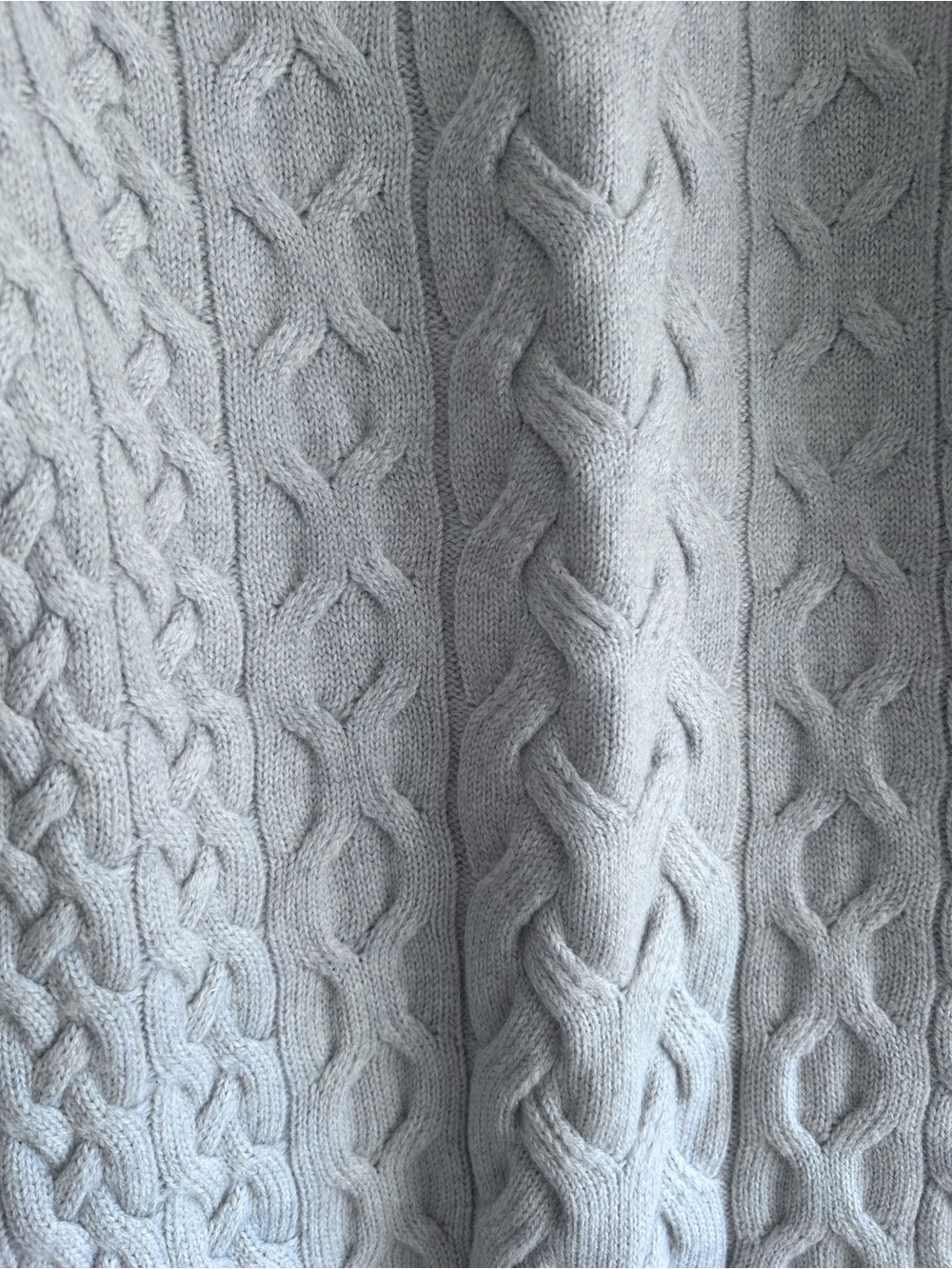 Aritzia Wilfred Light Grey Cable Knit Merino Wool Charliza Cardigan Women XS - Picture 13 of 16